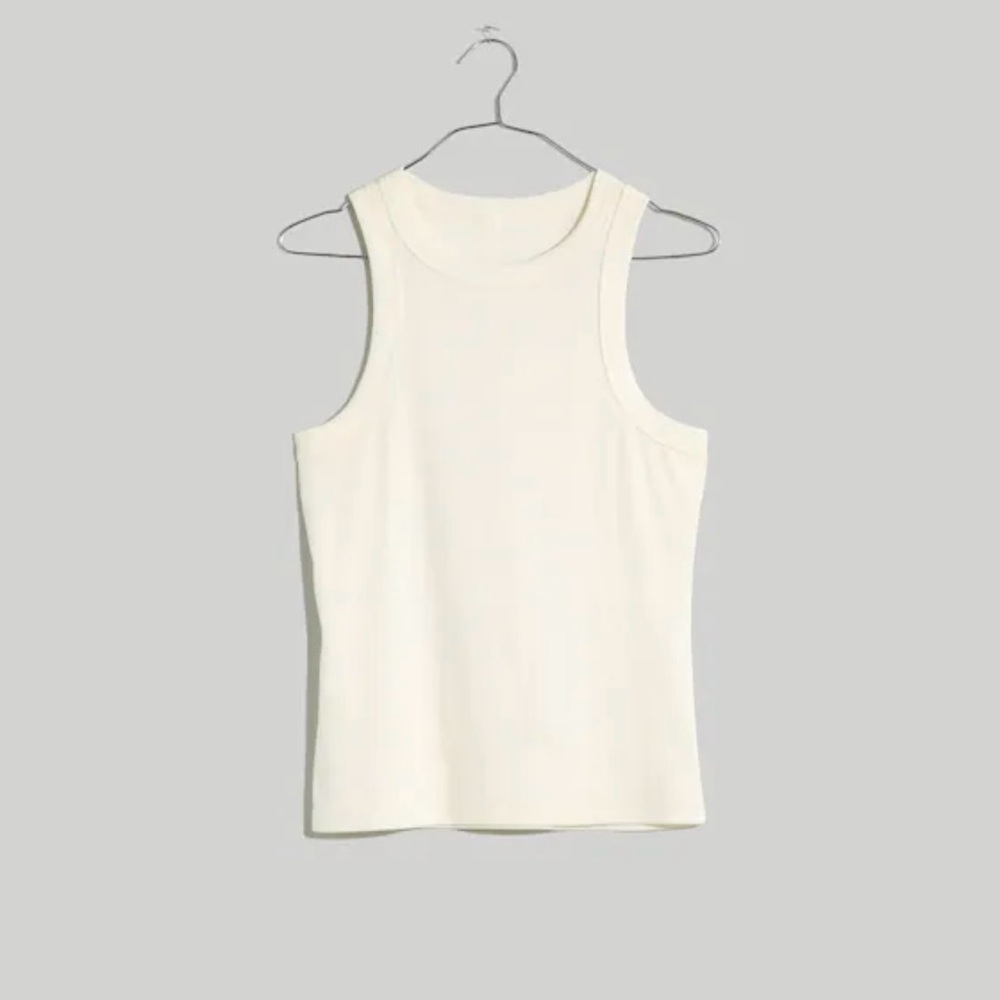 Madewell Brightside Racerback Tank Top - Size XXS - NWT - small ink stain
